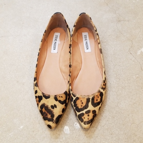 Steve Madden Shoes - Steve Madden Leopard Pointy Toe Flats